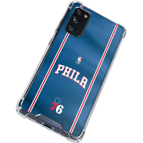 NBA Philadelphia 76ers Jersey Galaxy S20 FE Clear Case